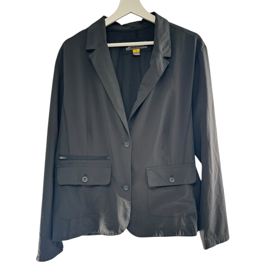 Eddie Bauer black performance stretch blazer jacket 2X